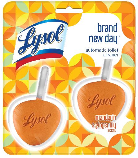 LYSOL Automatic Toilet Cleaner  Brand New Day  Mandarin Ginger Lily
